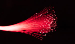 red Fiber optics lights abstract background