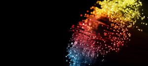 Fiber optics network abstract background